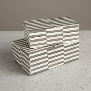 Bone Boxes Set of 2-<b>Wedding</b> Decoration Metal Gift with Customized Color & Size - Product Image 3
