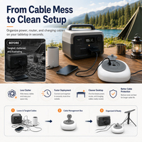 Boîte de gestion de câbles Starlink 15m, enrouleur rotatif pour antenne Starlink Gen 3 Mini, organiseur de câbles portable pour extérieur
