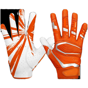 Guantes de receptor de fútbol de Palma pegajosa ligera de alta calidad 2025, para mantener la seguridad, humedad, logotipo personalizado, Color CHARR - Product Image 3