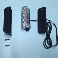 Feux stroboscopiques latéraux pour véhicule, 12v24V, lumière de voiture pour véhicule à moteur, moto, véhicule électrique, universel, 4 LED, lumière de porte, 4W