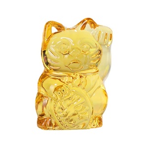 Ornement de rat doré en citrine, forme compacte, décoration pour la maison, cadeau du nouvel an chinois - Product Image 2
