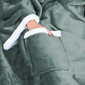 Coperta TV indossabile Super morbida con maniche e tasca - Product Image 5