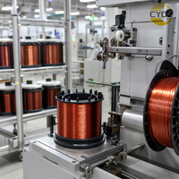 Fil de cuivre rond émaillé en polyimide classe thermique 200, 0,05-3,0 mm, homologué pour transformateur, inducteur, bobine solénoïde
