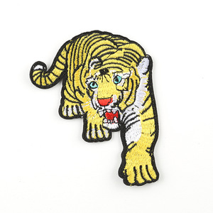 งานปักด้วยคอมพิวเตอร์, ป้ายดอกไม้, เครื่องประดับเสื้อผ้า, สัตว์, เสือ, สุนัข, สติ๊กเกอร์ติด, สติ๊กเกอร์ผ้าปัก DIY - Product Image 5