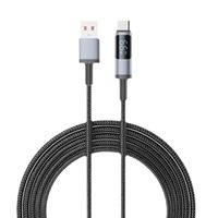 Kabel Pengisi Daya PD100W Dual-Type C Kabel Data Digital Cerdas untuk Universal untuk Ponsel Android Laptop Cepat