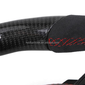 Volant personnalisé en demi-Alcantara et fibre de carbone pour <span class=keywords><strong>Audi</strong></span> A3 A4 A5 A6 C6 C7 C8 S3 S4 S5 S9 B8 B9 Q5 Q7 RS3 RS5 RS6 - Product Image 5