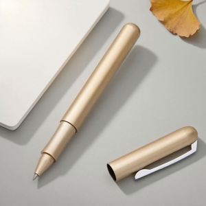 Hot Selling Luxury Signature Rose Gold Metal Ballpoint <b>Pen</b> Custom Rollerball for Office Use 0.5 mm Writing Width Gift with Logo - Product Image 1