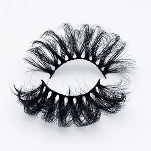 natural length d c curl faux mink fiber eyelashes wholesale 23 mm 20 mmd deep curl lashes