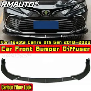 Camry Front Bumper Spoiler Matte Black Sport Style Front Bumper <b>Diffuser</b> <b>for</b> Toyota Camry 8th Gen 2018-2023 <b>Car</b> Accessories - Product Image 2