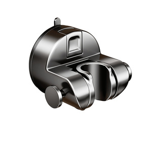 Support de pommeau de douche mural à ventouse puissante, rond, en ABS, durable, design minimaliste, accessoire de salle de bain - Product Image 2