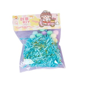 Creative Pom Pom Raffia <b>Paper</b> Shreds <b>Colorful</b> Gift Packaging Decorative Fillers For Home Protection - Product Image 5