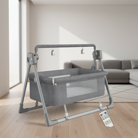 Berceau Électrique Multifonction Pliable pour Bébé avec Musique, Moustiquaire et Balançoire Électronique – Modèle CN/HEB