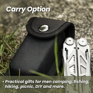 Cadeau pour lui, couteau de poche multifonctionnel de survie en acier inoxydable de haute qualité 17 en 1, pince multifonctionnelle pour le camping et la randonnée - Product Image 4