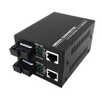 Convertidor de Medios de Fibra Óptica Gigabit RJ45 10/100/1000M, 1 SFP, 1 RJ45, Transmisión de 20KM, Longitud de Onda 1310nm/1550nm, Uso FTTX, 1 Año de Garantía