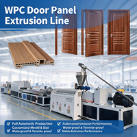 Ligne de production de panneaux de porte en PVC WPC, extrudeuse à double vis conique pour panneaux de porte en PVC WPC