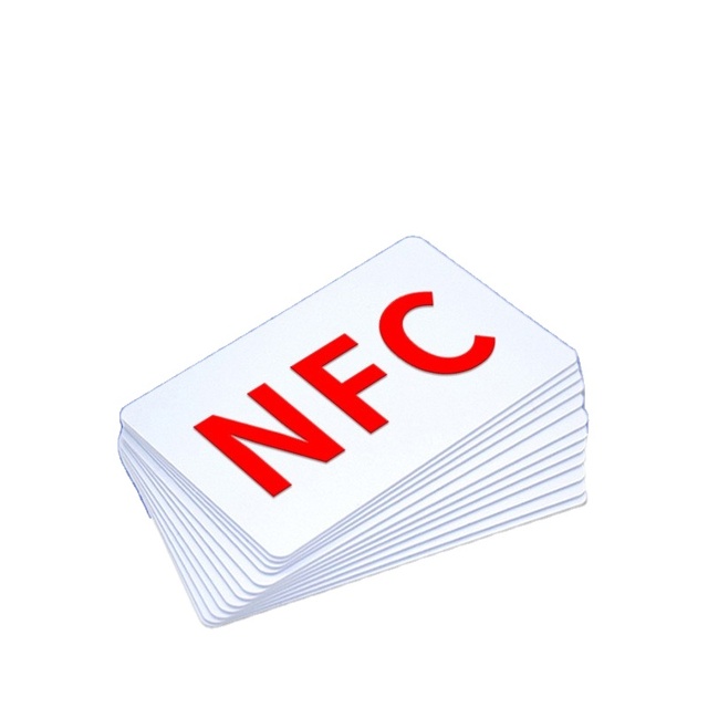 NFC Card Ntag213/215 White PVC Business Card Double-Sided Lamination Contactless IC for Card Machines Ribbon Printers Smart