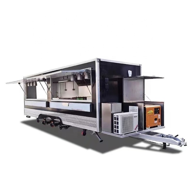 2025 CE Approved Semi -trailer 4 Wheels New Technology Factory Wholesale Concession Food Trailer