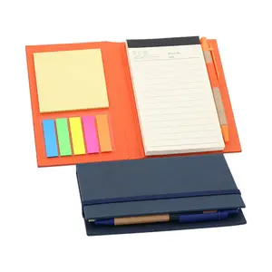 Custom Printed Brindes Promocionais Combinação Sticky Note Memo Pad Creative Notebooks 4 em 1