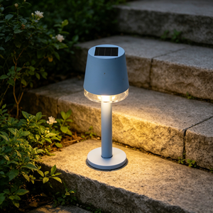 Lampadaire <span class=keywords><strong>solaire</strong></span> extérieur élégant OEM/ODM avec LED chaude et bande décorative transparente pour l'éclairage des cours, allées et chemins. - Product Image 3