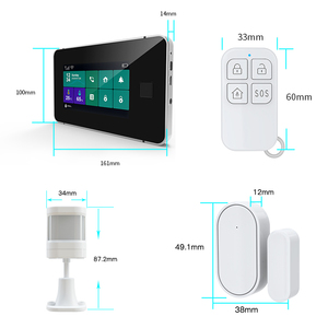 Cảm Ứng Vân Tay Mới FCC CE Chứng Nhận GSM WIFI 433 MHz Hệ Thống Báo Động An Ninh Gia Đình Không Dây Cho Gia Đình - Product Image 3