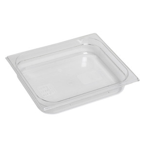 Polycarbonate GN 1/2 Food Pan 26.5 × 32.5 × 10 h cm, without Lid, -100/+100 °C - Product Image 1