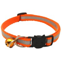 Collier de sécurité réfléchissant pour animaux de compagnie avec boucle détachable, motif moderne, clochette et design oreilles rondes pour chats et chiens