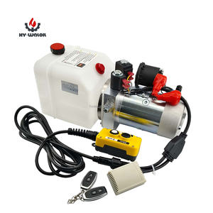 Commande sans fil <span class=keywords><strong>12</strong></span> Volt 4L Lift Trailer 2.2KW Double Acting Hydraulic Pump Power Units with Plastic Tank - Product Image 3