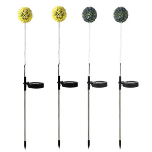 Poplor Solar Garden Lights <b>Led</b> Dandelion <b>Ball</b> Light Outdoor Lawn Decor With Light Control Water Resistant - Product Image 5