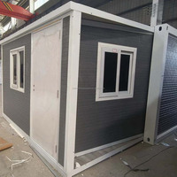 Maison extensible à double aile de 40 pieds, logement portable pour chantier de construction
