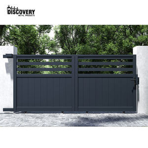 Puerta corredera <span class=keywords><strong>de</strong></span> <span class=keywords><strong>aluminio</strong></span> horizontal, puerta <span class=keywords><strong>de</strong></span> portal para entrada <span class=keywords><strong>de</strong></span> casa y jardín - Product Image 3