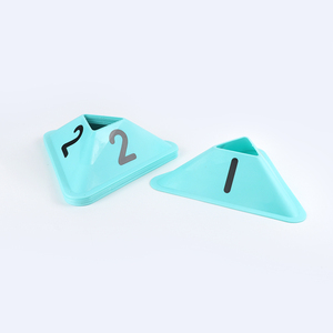 Renkli 5CM 18CM 23CM PE Üçgen Çeviklik Konileri Taşıma Çantası ile Futbol Tenis Paten Eğitimi için Esnek Dayanıklı - Product Image 2