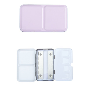 Bview กล่องพาเลทสีน้ำแบบโลหะพร้อม12/24แบบครึ่งกระทะเคสใส่สีสำหรับเดินทางแบบพกพาสำหรับศิลปิน - Product Image 3