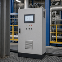 Armoire de contrôle de surveillance à distance PLC avec communication Ethernet SCADA HMI pour l'automatisation industrielle et les systèmes IoT 24VDC 380V