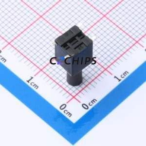 TP12922615 Tactile Switch SMD,6x6mm Switch Single Pole Single Throw Round Button 2.6N Vertical Mount - Product Image 2