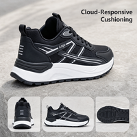 Chaussures de course pour hommes 2026 / Amorti ondulé à semelle épaisse / Tige en maille à lacets / Légères / Vente directe usine OEM ODM