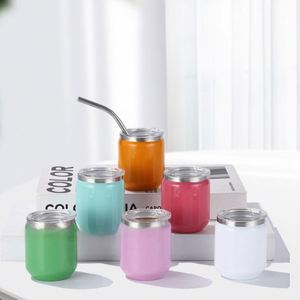 Vaso de Acero Inoxidable 304/201 de Alto Valor Cromático, Mini Vaso Grueso para Coche con Pajita, Doble Capa, 3oz, Portátil, con Ventosa, Simplicidad Moderna - Product Image 2