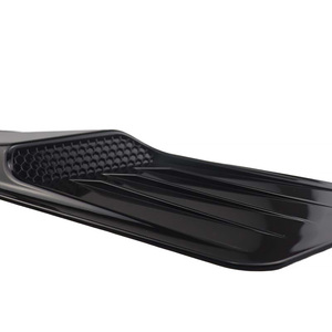 2 pièces <span class=keywords><strong>Grille</strong></span> de ventilation décorative universelle <span class=keywords><strong>pour</strong></span> capot moteur, en fibre de carbone noire, avec autocollant de couverture d'admission d'air - Product Image 3