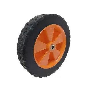 Outdoor Camping Tools Caster 7 inch Solid Rubber Wheels Double Bearing Folding carts caster Fishing Tackle Box Wheels