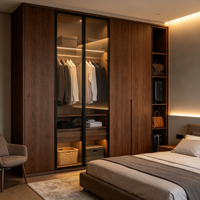Armoire et dressing multifonctionnels de luxe sur mesure, adaptés à la chambre et à l'intérieur de la maison