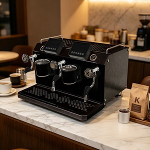 Máquina de Café Espresso Semiautomática Comercial Económica de Doble Cabezal para Cafetería y Tienda de Té de Burbujas BS-sm - Product Image 4