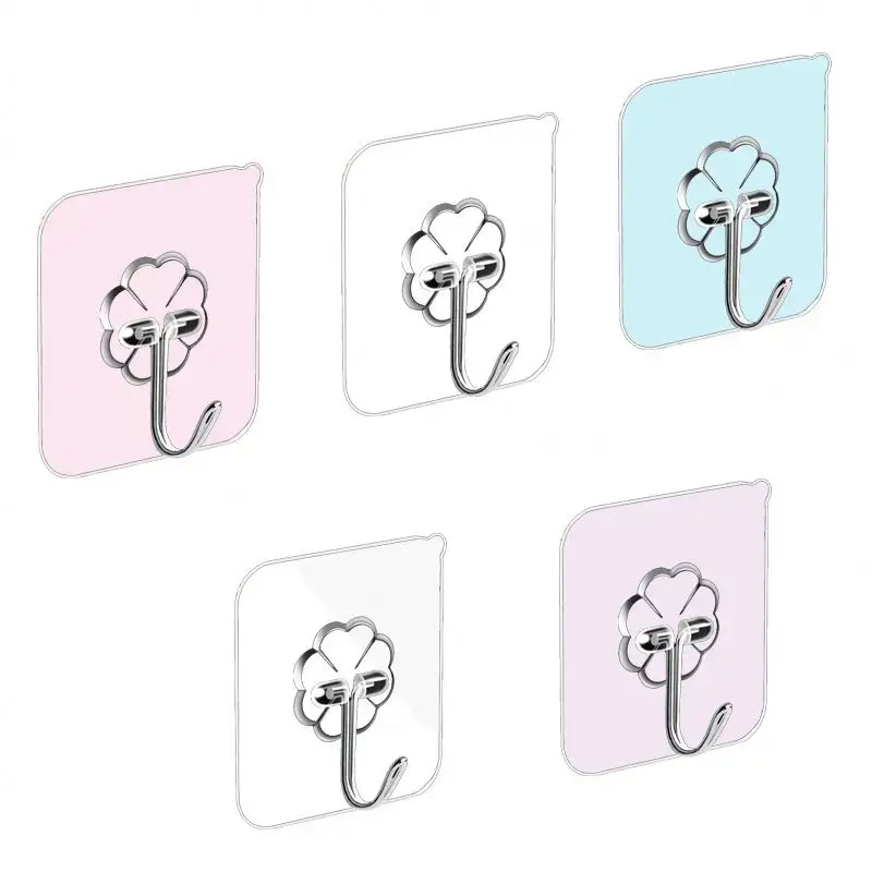 Transparent Strong Self Adhesive Door Wall Hangers Hooks Suction Heavy Load Rack Cup Sucker for Kitchen Bathroom