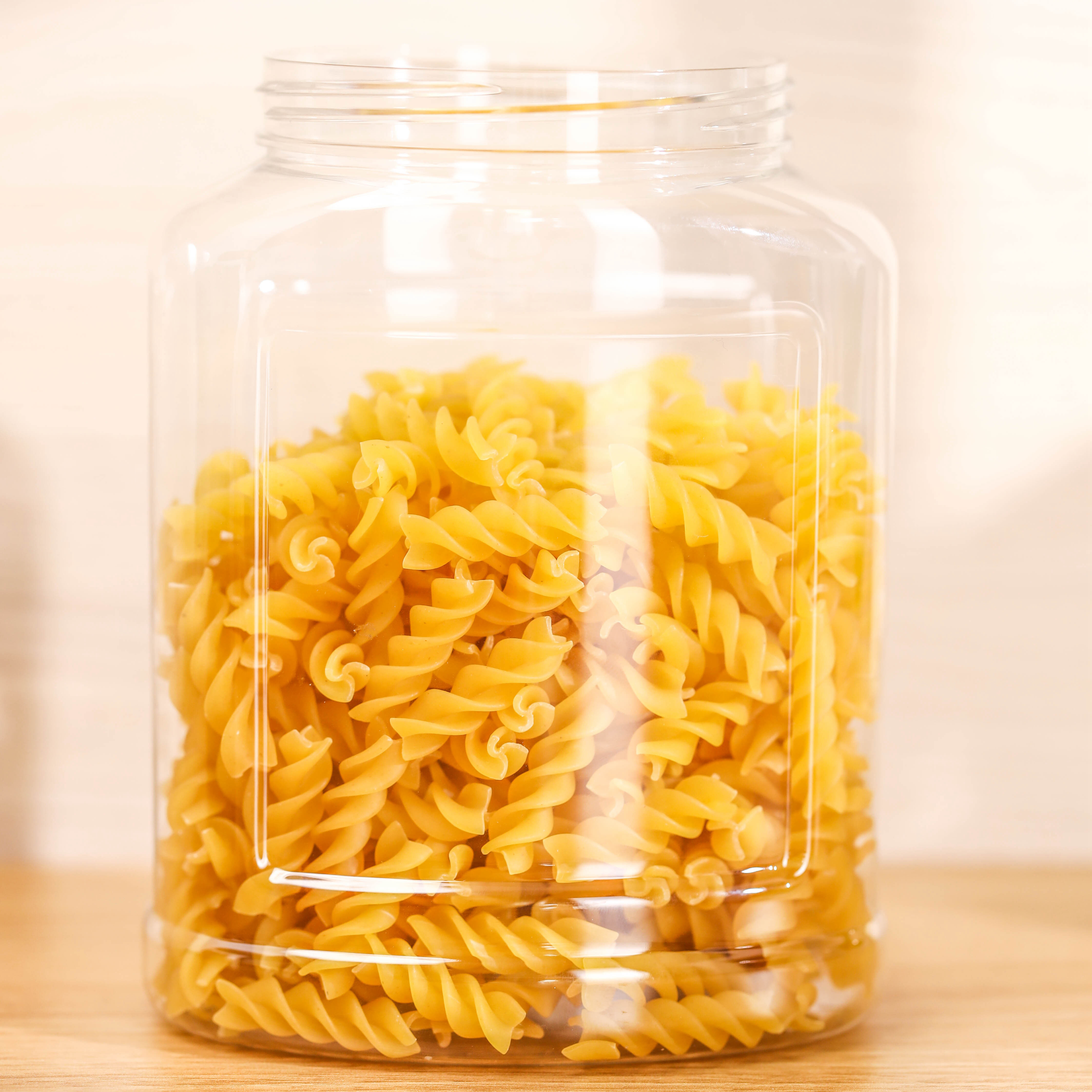clear pet plastic general purpose jars