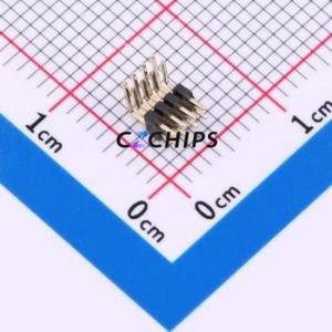 HX PZ1.0-2x4P WZ Pin Header Bent Lead Through Hole,P=1mm Connector ( Pin Structure: 2x4P )( Pitch: 1mm )( Row Spacing: 1mm ) - Product Image 1