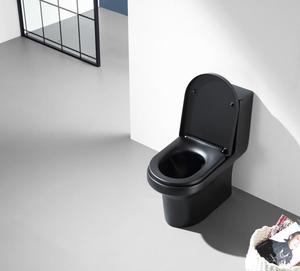 Inodoro de una pieza montado en el suelo con chorro de sifón de cerámica negro moderno de las ventas calientes de <span class=keywords><strong>Bolina</strong></span> - Product Image 2