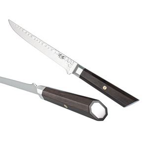 6,5 인치 <span class=keywords><strong>440C</strong></span> 스테인레스 스틸 주방 필렛 검은 나무 손잡이와 생선 뼈 절단 뼈 칼 - Product Image 4