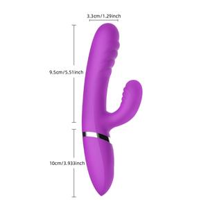 Vibrador de Conejo Realista de Silicona Suave y Flexible con Doble Vibración, Juguete Sexual para Masturbación Femenina, Venta Directa de Fábrica - Product Image 1