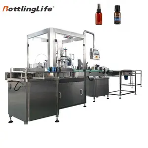 Automatic 10ml 30mlsystem for oral liquid filling and sealing machine liquid horizontal pneumatic piston filling machine