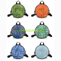 Sac Rond en PU pour Femme, Vente en Gros, Offre Spéciale, Sac de Courses Réutilisable en Tissu pour Sororité, Sac de Week-end Rond de Haute Qualité