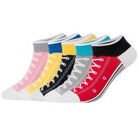 Chaussettes de sport décontractées en coton 100 % pour femmes et hommes, motif dessin animé, logo amusant, nouveauté automne