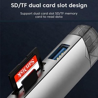 Lector de Tarjetas de Memoria USB 3.0 Multifunción OEM ODM Todo en Uno Tipo C Micro USB OTG, Adaptador Universal USB TF SD 6 en 1